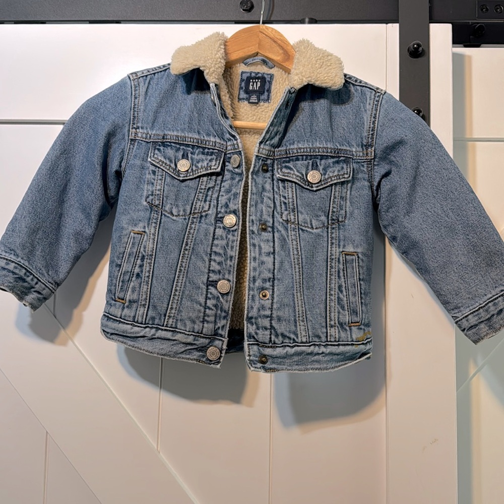 Gap Sherpa lined denim coat